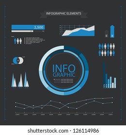 Set elements of infographics