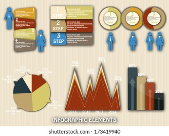 Set elements of infographics 