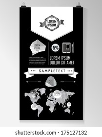 Set elements of infographics