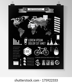 Set elements of infographics