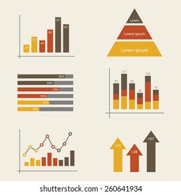 Set elements of infographics