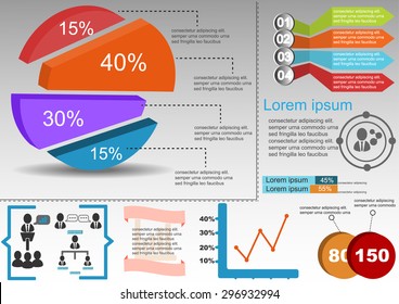 Set elements of infographics
