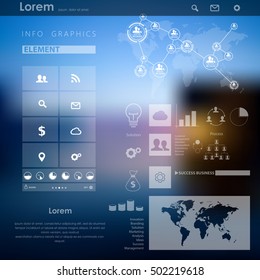 Set elements of info-graphics.