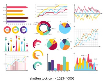 Set elements of infographics. Info bars, graphycs