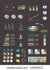 Set elements of infographics. Modern Design template.