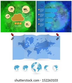 Set elements of infographics. Vector
