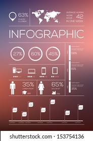 Set Elements Of Infographics. Vector Illustration