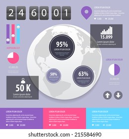 Set elements of infographics. Vector Illustration eps 10.