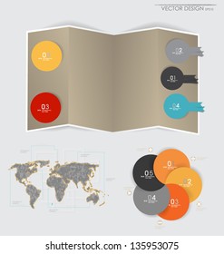 Set elements of infographics. World Map / Information Graphics / Modern design layout / modern design template, vector illustration. 