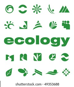 Set of elements for logo design vector