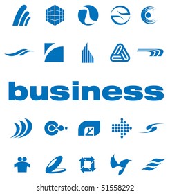 Set of elements for logo design vector