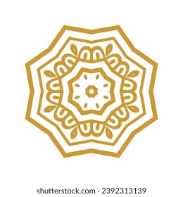 Set von Elementen Mandala Ornament Blumen