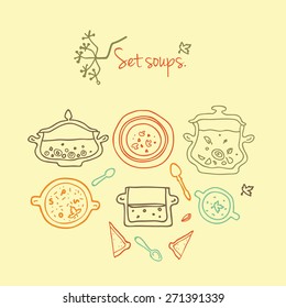 Set of elements - soups.