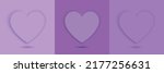 Set of elements for valentine day design. heart of pastel grape soft heart shape frame design. Top view. Collection of 3D geometric backdrop cosmetic product display. heart vector illustration