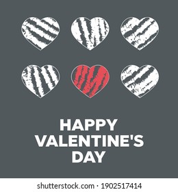 Conjunto de elementos para los corazones y flechas de San Valentín, nubes y amor. Ilustración vectorial de San Valentín