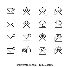 set email icon vector logo illustration design