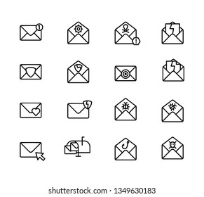 set email icon vector logo illustration design