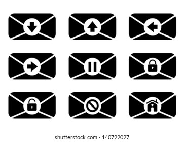 set of Email icons