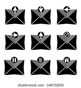 set of Email icons