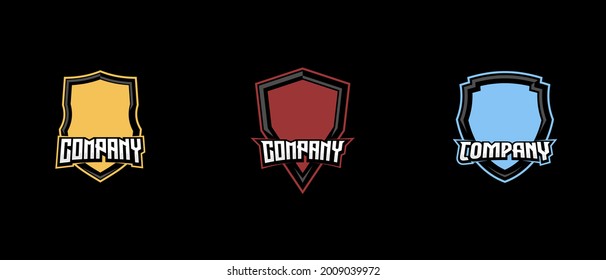 Set of emblem badge sport design template vector eps 10