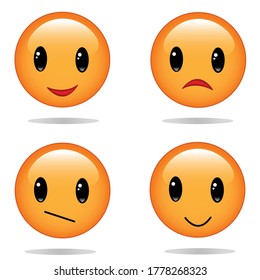 Set Of Emoji Vector Design