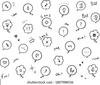 A set of emoji/symbol icons representing emotions and feelings