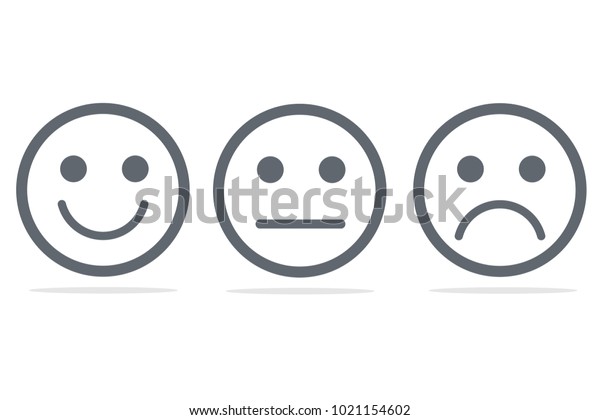 Ensemble D Emotions Ensemble D Icones Emoji Heureux Image Vectorielle De Stock Libre De Droits