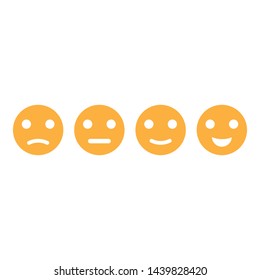 Set of emoticon vector icon illustration design  