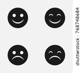 Set of emoticon vector   icons.
