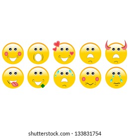 Set of emoticons