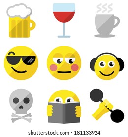 Set of emoticons