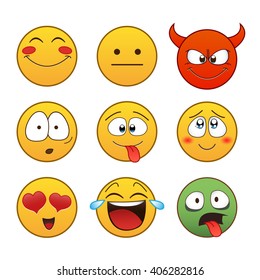 Set of Emoticons. 