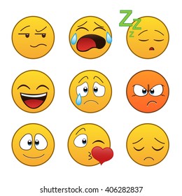 Set of Emoticons. 