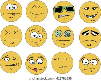 a set of emoticons