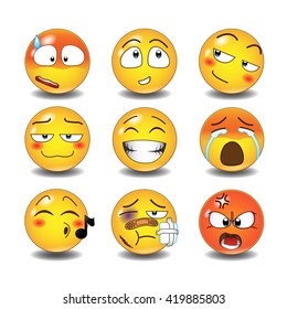 Set of emoticons