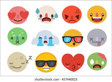 Set of emoticons