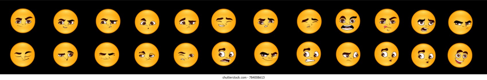Set of emoticons