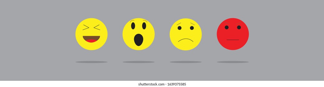 set of emoticons with different emotions.icon template face tear