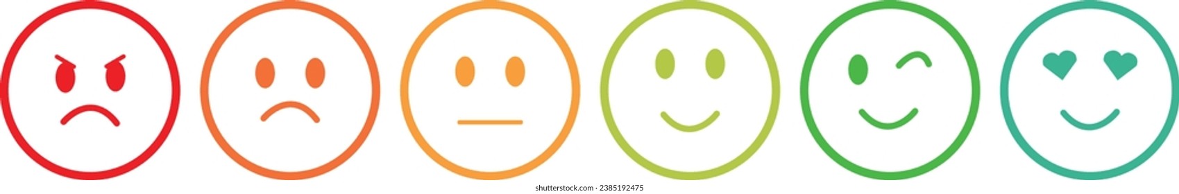 
Set of emoticons with different moods