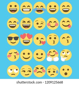 Set of Emoticons.Set of Emoji
