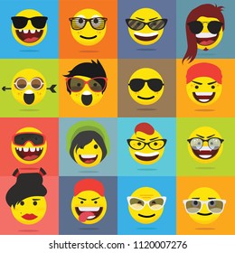 Set of Emoticons Set of Emoji 4