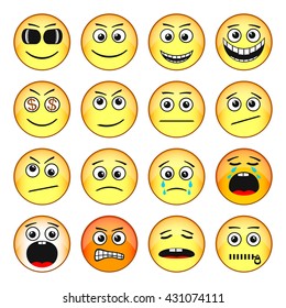 Set Smileys Stock Vector (Royalty Free) 112589363