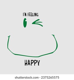 Set of  emoticons. Isolated on grey background. Different emotions