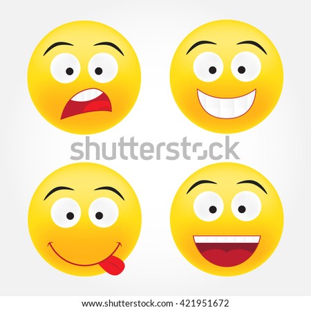 Vector Illustration Vector Emoticon Big Set Emoji Pack Stock Clip My XXX Hot Girl