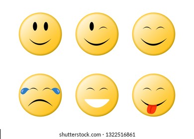 Set of emotional faces.