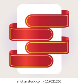 Set of empty ad banners, illustration