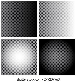 Set of empty background for transparent elements. Vector illustration