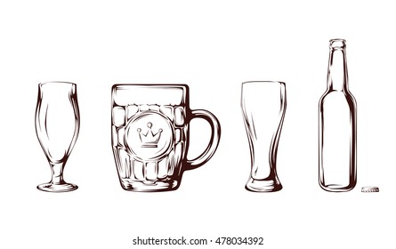 2,799 Empty Beer Mug Vector Images, Stock Photos & Vectors 