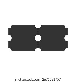 Conjunto de etiquetas vintage de maqueta de boleto geométrico vacío, elemento de Formas adhesivas de Cupón de Vector negro para la venta, iconos de Plantilla de eventos de concierto de película	