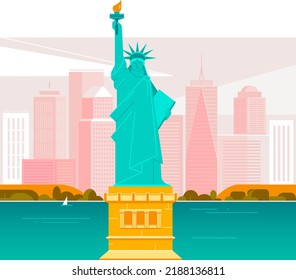 Ilustración vectorial plana de paisajes y paisajes